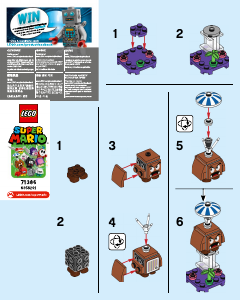 Manual Lego set 71386 Super Mario Character series Parachute Goomba