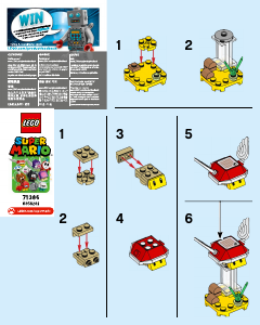 Manual Lego set 71386 Super Mario Character series Para-Beetle