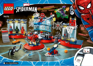 Manual Lego set 76175 Super Heroes Ataque ao Esconderijo de Spider-Man