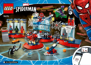 Manual Lego set 76175 Super Heroes Attack on the Spider Lair