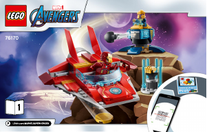 Bruksanvisning Lego set 76170 Super Heroes Iron Man mot Thanos