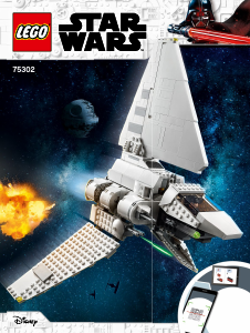 Manual Lego set 75302 Star Wars Naveta Imperiala