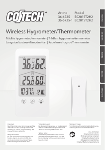 Bedienungsanleitung Cotech E0201ST2H2 Wetterstation