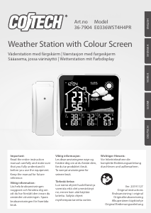 Bedienungsanleitung Cotech E0336WST4H4PR Wetterstation