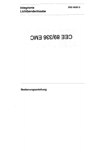 Mode d’emploi Zanker ZKD4030G Hotte aspirante