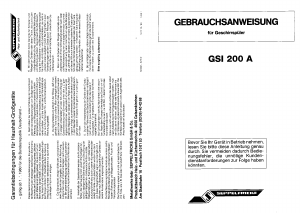 Bedienungsanleitung Seppelfricke GSI 200 A Geschirrspüler