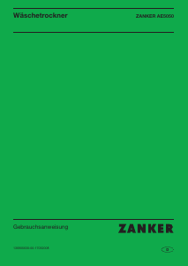 Bedienungsanleitung Zanker AE 5050 Trockner