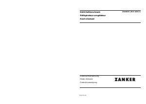 Mode d’emploi Zanker ZKK0291K Réfrigérateur combiné