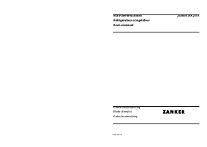 Handleiding Zanker ZKK231K Koel-vries combinatie