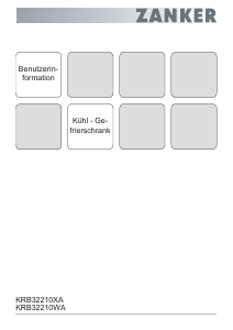 Bedienungsanleitung Zanker KRB32210WA Kühl-gefrierkombination