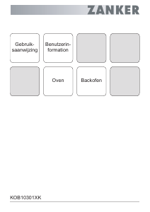 Handleiding Zanker KOB10301XK Oven