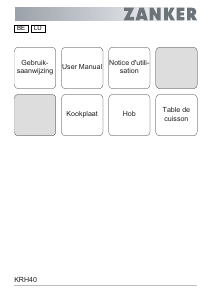 Mode d’emploi Zanker KRH40GSX Table de cuisson