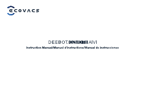 Manual de uso ECOVACS Deebot Ozmo T8 AIVI Aspirador