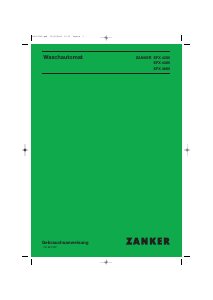 Bedienungsanleitung Zanker EFX4460 Waschmaschine