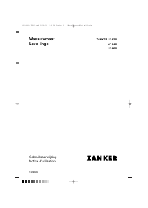 Handleiding Zanker LF6250 Wasmachine