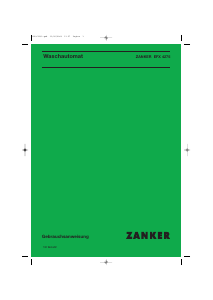 Bedienungsanleitung Zanker EFX4275 Waschmaschine
