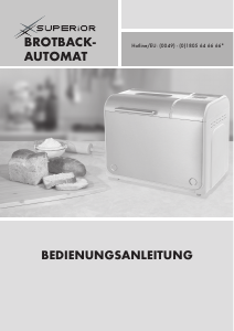 Bedienungsanleitung Superior BM 1309 Brotbackautomat