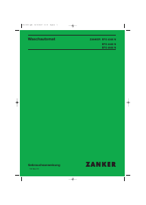 Bedienungsanleitung Zanker EFX4248N Waschmaschine