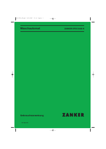Bedienungsanleitung Zanker EFXX8448N Waschmaschine
