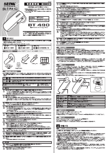 説明書 セイワ BT490 ヘッドセット