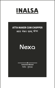 Handleiding Inalsa Nexa Keukenmachine