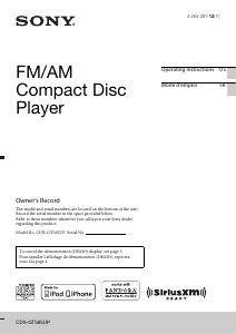 Mode d’emploi Sony CDX-GT565UP Autoradio