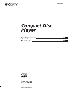Bruksanvisning Sony CDP-CX455 CD-spelare