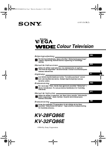 Manual de uso Sony KV-28FQ86E Televisor