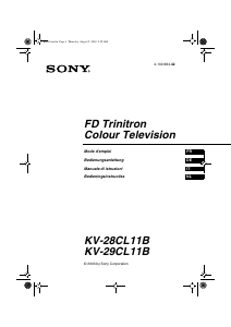 Bedienungsanleitung Sony KV-28CL11B Fernseher