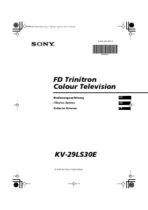 Kullanım kılavuzu Sony KV-29LS30E Televizyon