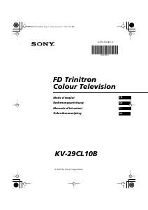 Bedienungsanleitung Sony KV-29CL10B Fernseher