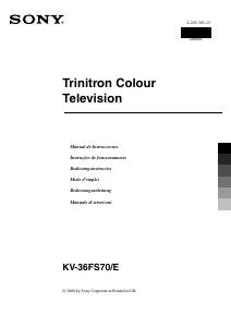 Manual Sony KV-36FS70 Televisor