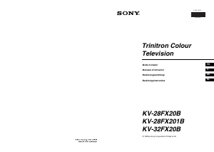 Manuale Sony KV-32FX20B Televisore