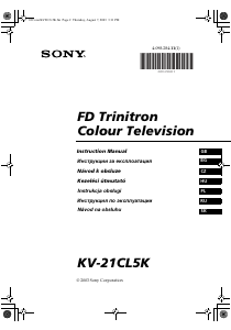 Manuál Sony KV-21CL5K Televize