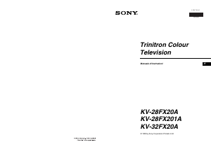 Manuale Sony KV-28FX201A Televisore