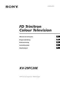 Manual Sony KV-29FC20E Televisor