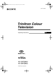 Handleiding Sony KV-36FQ80U Televisie