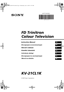 Manuál Sony KV-21CL1K Televize