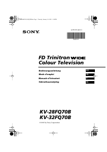 Handleiding Sony KV-32FQ70B Televisie