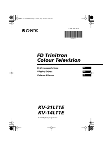 Kullanım kılavuzu Sony KV-21LT1E Televizyon