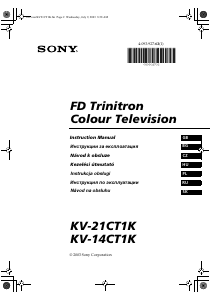 Руководство Sony KV-14CT1K Телевизор