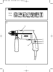 Handleiding Skil 6453 Klopboormachine