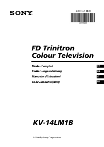 Manuale Sony KV-14LM1B Televisore