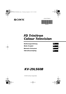 Bedienungsanleitung Sony KV-29LS60B Fernseher