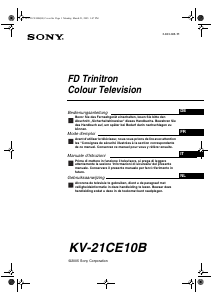 Handleiding Sony KV-21CE10B Televisie