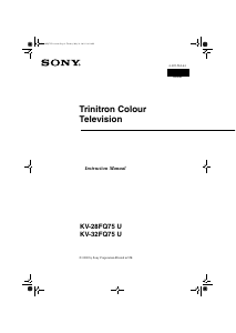 Handleiding Sony KV-32FQ75U Televisie