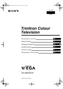 Руководство Sony KV-29FQ76K Телевизор