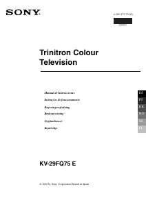 Manual Sony KV-29FQ75E Televisor