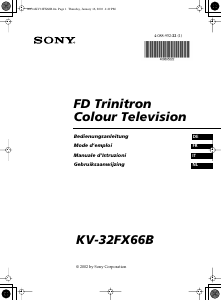 Mode d’emploi Sony KV-32FX66B Téléviseur