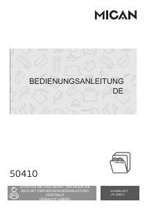 Bedienungsanleitung Mican 50410 Geschirrspüler